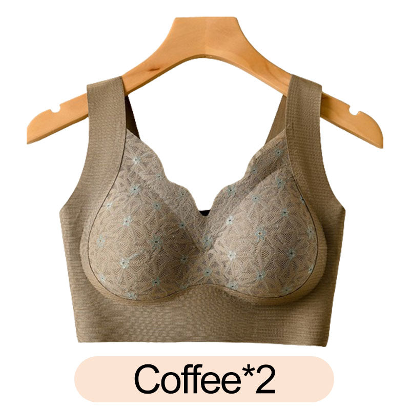 Buy 1 Get 1 Free 🔥 3D Lace Bra with Fixed Padding for Middle-Aged Women