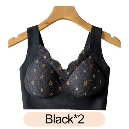 Buy 1 Get 1 Free 🔥 3D Lace Bra with Fixed Padding for Middle-Aged Women