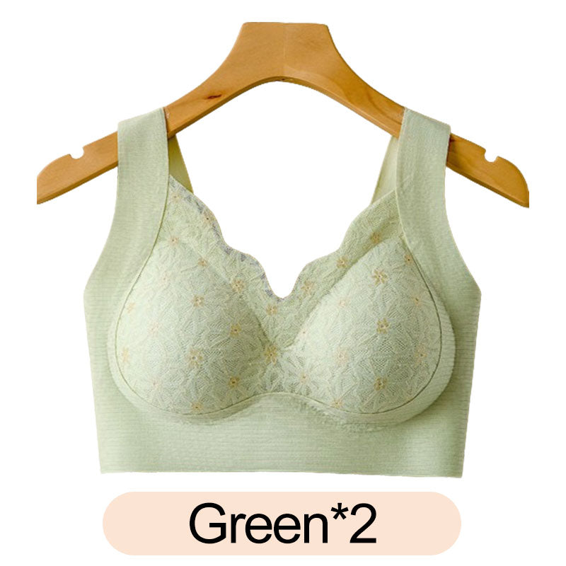 Buy 1 Get 1 Free 🔥 3D Lace Bra with Fixed Padding for Middle-Aged Women