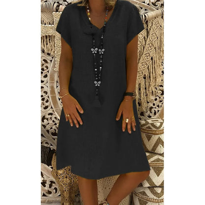 🔥Hot Sale 50% OFF🔥Casual V Neck Midi Dress