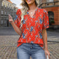 Spring Specials🌸  Women's Printed V-Neck Short Sleeve Top