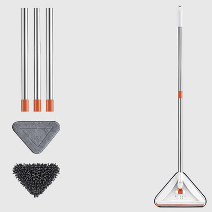 🔥Mother's Day Hot Sale 50% Off 💕 Multi-purpose Telescopic Pole 360° Rotatable Triangle Water Absorbing Dust Mop