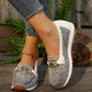 Women's Casual Metallic Buckle Slip-On Shoes