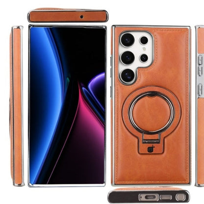 Retro style magnetic phone case with holder for Samsung