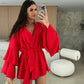 💝Limited Sale 50% OFF🔥Women's Solid Color Loose Mini Dress