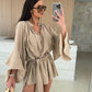 💝Limited Sale 50% OFF🔥Women's Solid Color Loose Mini Dress