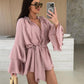 💝Limited Sale 50% OFF🔥Women's Solid Color Loose Mini Dress