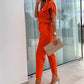 Fashionable Solid Color Jumpsuit with Pockets