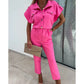 Fashionable Solid Color Jumpsuit with Pockets