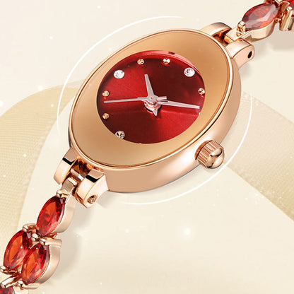 🎀⌚Womne's Colored Zircon Bracelet Watch