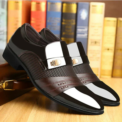 ☄️Spring Specials🎉 Men's Classic Non-Slip PU Leather Dress Shoes