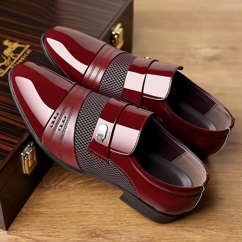 ☄️Spring Specials🎉 Men's Classic Non-Slip PU Leather Dress Shoes