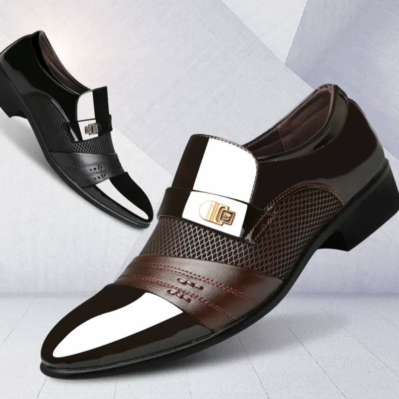 ☄️Spring Specials🎉 Men's Classic Non-Slip PU Leather Dress Shoes