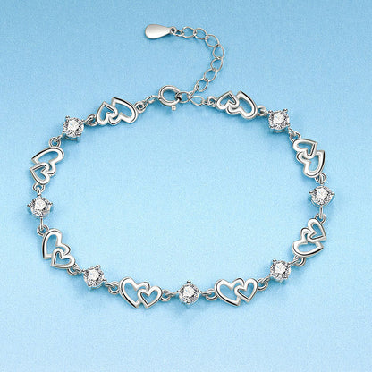 Women’s Elegant Heat-Link Zircon Bracelet