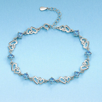 Women’s Elegant Heat-Link Zircon Bracelet