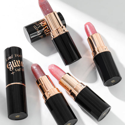 Waterproof & Moisturizing Glitter Lipstick