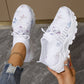 Women's Butterfly Print Casual Lightweight Sneakers
