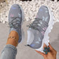 Women's Butterfly Print Casual Lightweight Sneakers