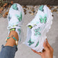 Women's Butterfly Print Casual Lightweight Sneakers