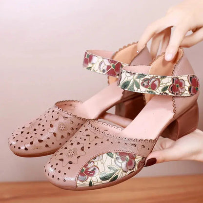 Women's Comfortable Vintage Toe Wrap Sandals