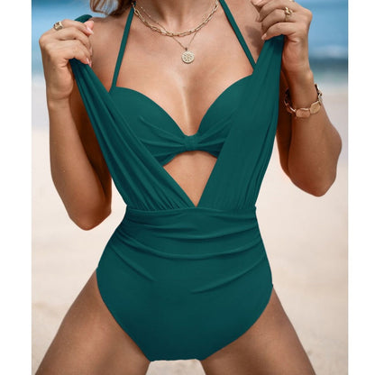🏖️Last Day Special Sale 50% OFF🩱Summer Explosion Women's Tie Solid Color Swimsuit 2-PCS Set