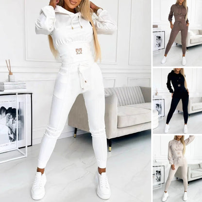 🎉2025 New Products Hot Sale✨Women's Two-Piece Hooded Tracksuit Set