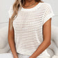 Women's Crochet Knit Hollow-Out T-Shirt