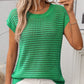 Women's Crochet Knit Hollow-Out T-Shirt