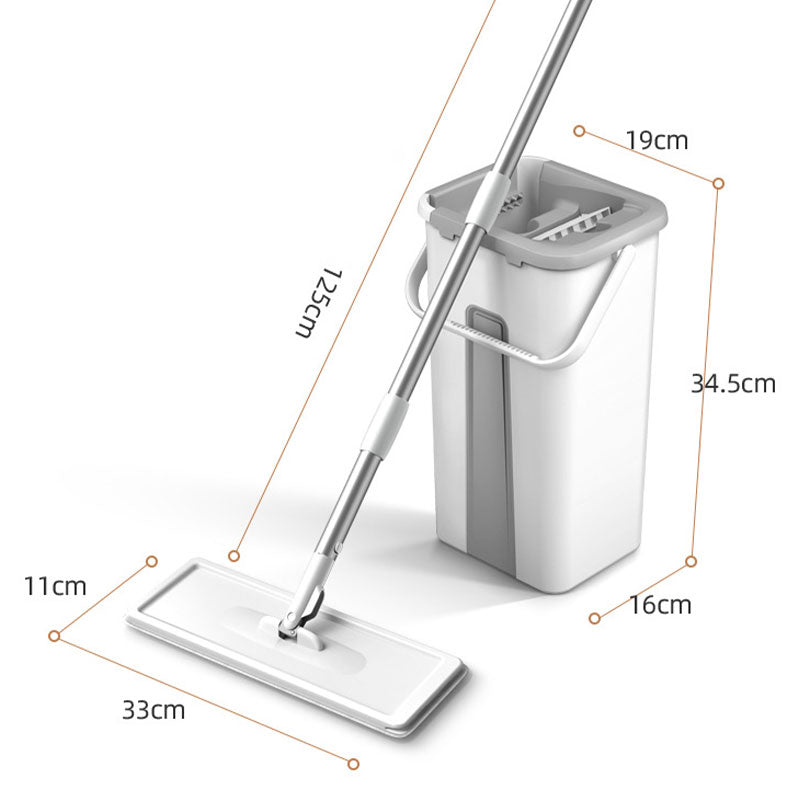 Household Labor Saving Large Panel Mop Set - Wet & Dry