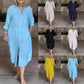 ⏳ Limited time 50% off! 💥Women‘s Casual Loose Cotton Linen Long Shirt Dress（The more you buy, the higher the discount）