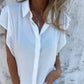 Women's Loose Ruffle Sleeve Short Sleeve Top