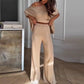 🌸Spring Specials 60% OFF🌸Women’s Casual One Shoulder Top & Pants Two-Piece Set