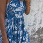 Women's Printed Sleeveless Maxi Dress