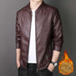 🎁Hot Sale 42%OFF🔥Men's Stand Collar Faux Leather Jacket