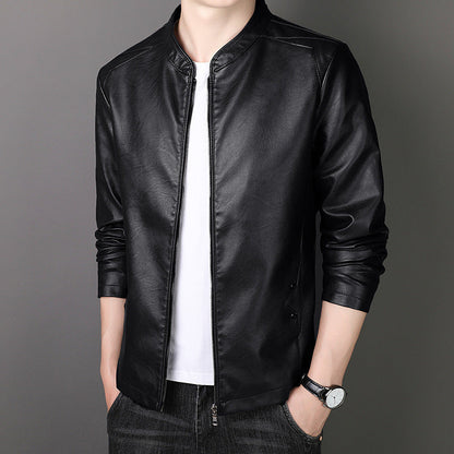 🎁Hot Sale 42%OFF🔥Men's Stand Collar Faux Leather Jacket