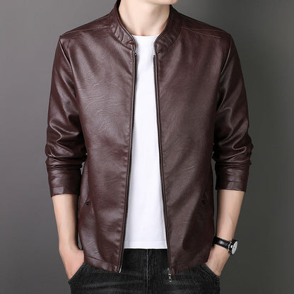 🎁Hot Sale 42%OFF🔥Men's Stand Collar Faux Leather Jacket