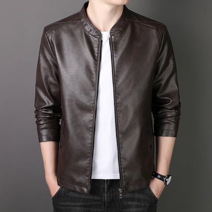 🎁Hot Sale 42%OFF🔥Men's Stand Collar Faux Leather Jacket