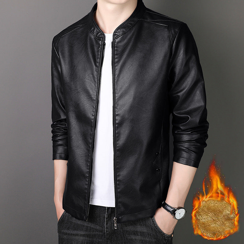 🎁Hot Sale 42%OFF🔥Men's Stand Collar Faux Leather Jacket