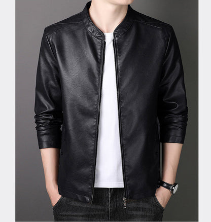 🎁Hot Sale 42%OFF🔥Men's Stand Collar Faux Leather Jacket