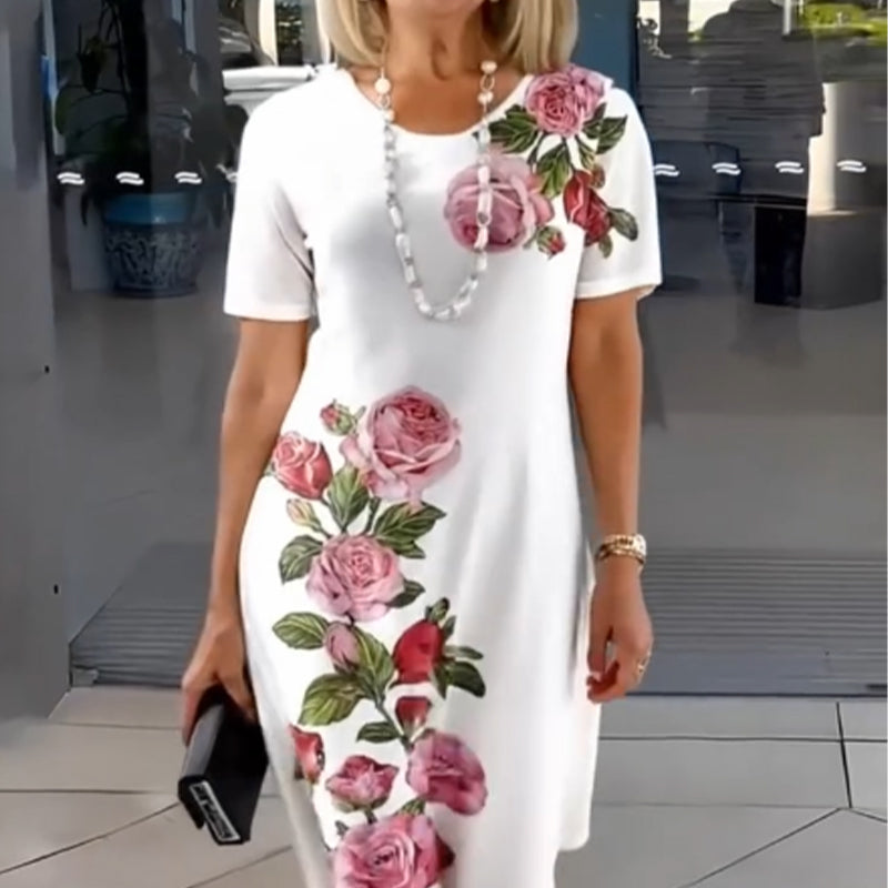⏳ Limited time 49% off! 💥Rose Bloom Short Sleeve Dress