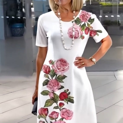 ⏳ Limited time 49% off! 💥Rose Bloom Short Sleeve Dress