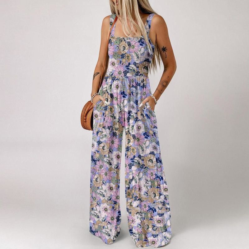 🏖️Hot Sale 49% OFF🌼Trendy Printed Sleeveless Jumpsuit Overalls – Lightweight & Lovely!