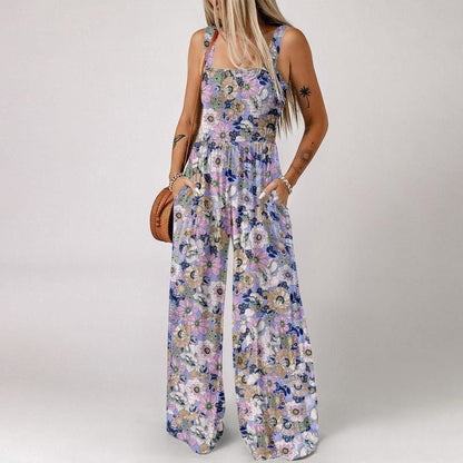 🏖️Hot Sale 49% OFF🌼Trendy Printed Sleeveless Jumpsuit Overalls – Lightweight & Lovely!