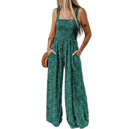 🏖️Hot Sale 49% OFF🌼Trendy Printed Sleeveless Jumpsuit Overalls – Lightweight & Lovely!