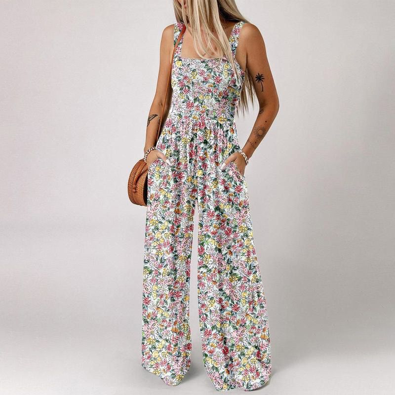 🏖️Hot Sale 49% OFF🌼Trendy Printed Sleeveless Jumpsuit Overalls – Lightweight & Lovely!