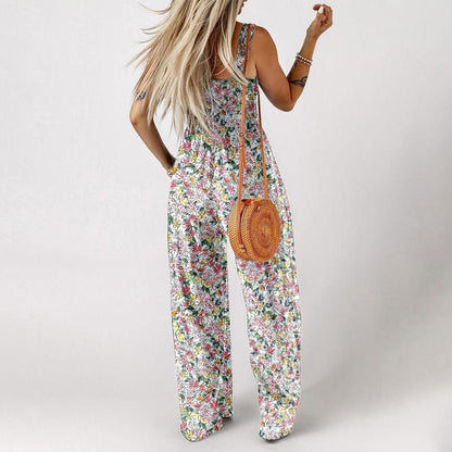 🏖️Hot Sale 49% OFF🌼Trendy Printed Sleeveless Jumpsuit Overalls – Lightweight & Lovely!
