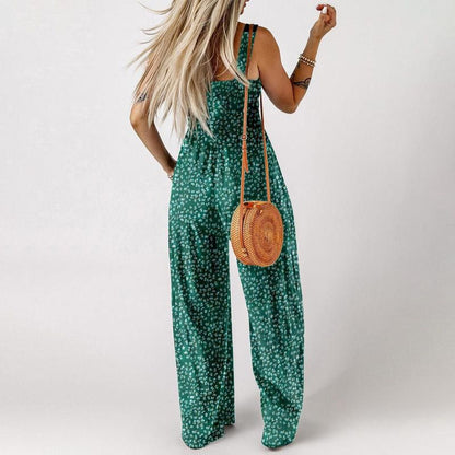 🏖️Hot Sale 49% OFF🌼Trendy Printed Sleeveless Jumpsuit Overalls – Lightweight & Lovely!