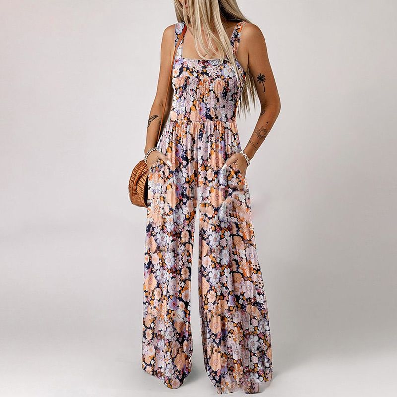 🏖️Hot Sale 49% OFF🌼Trendy Printed Sleeveless Jumpsuit Overalls – Lightweight & Lovely!