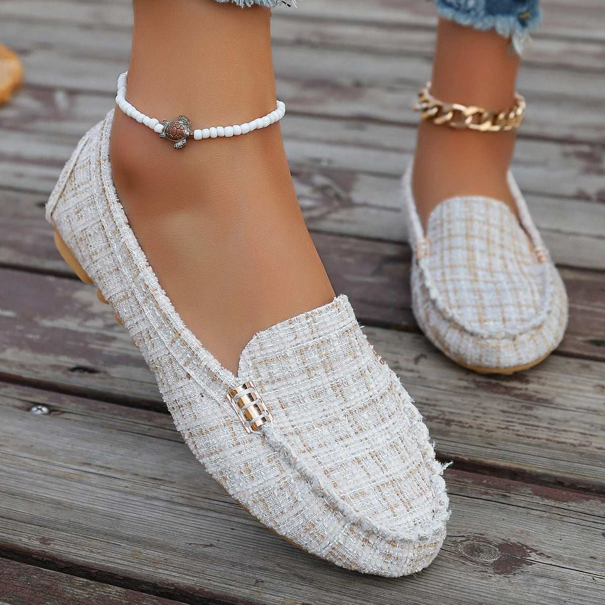 Women's Fashion Leopard Print Patchwork Loafers