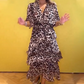 Women's Leopard Print Tiered Layered Dress